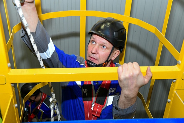 г. Надым.В «Газпром добыча Надым» отработали навыки газоопасных работ на высоте